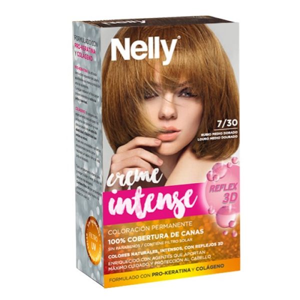 Nelly Creme Intense Tinte 7/30 Rubio Medio Dorado