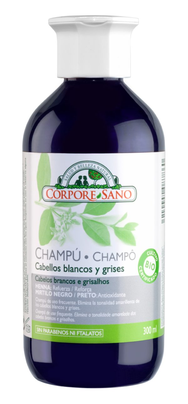 Corpore Champu Cabellos Gris-Blanco 300ml Bio