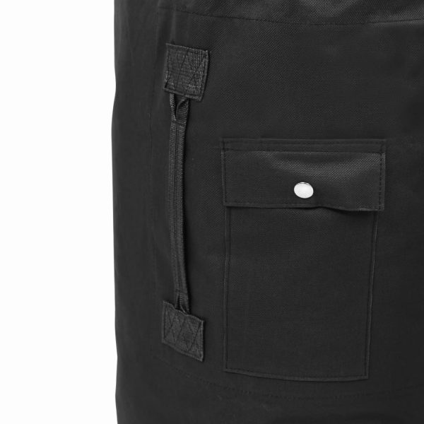 Saco de pano estilo militar 85 L preto - Image 6