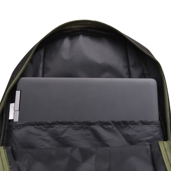 Mochila escolar 40 L preto e camuflagem - Image 7