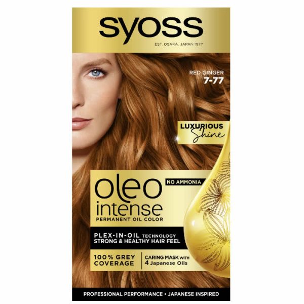 Syoss Oleo Intense Tinte Permanente 7-77 Cobrizo Vibrante