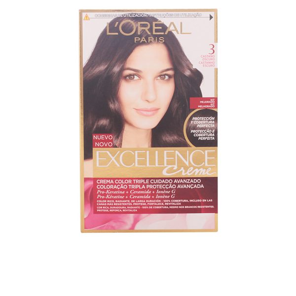 EXCELLENCE Corante creme #3-marrom escuro 192 ml