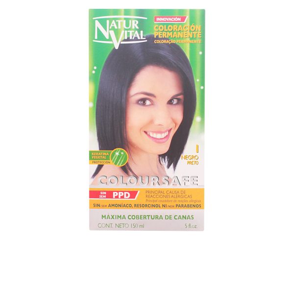 COLOURSAFE tinte permanente #1-negro