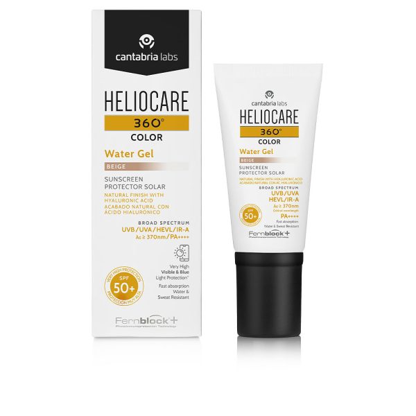 Protetor solar HELIOCARE 360° COLOR com cor aqua gel SPF50+ #bege 50 ml