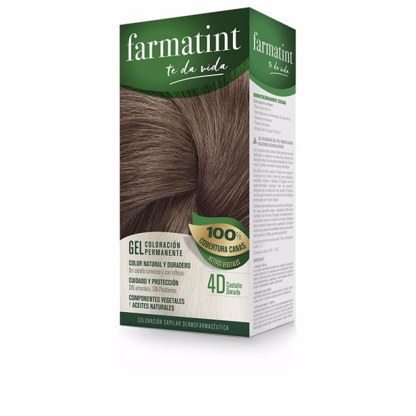 FARMATINT GEL coloración permanente #4d-castaño dorado 5 u