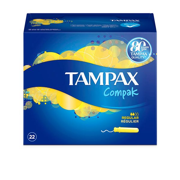 TAMPAX COMPAK tampón regular 22 u