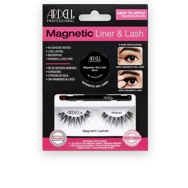 MAGNETIC LINER & LASH WISPIES cílios + gel liner 3 unidades