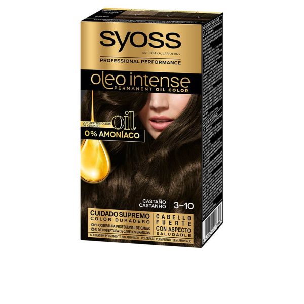 OLEO INTENSE cor de cabelo sem amônia #3.10-castanho 5 pz