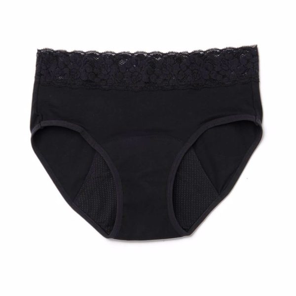 KIWITAS ENCAJE braguitas menstruales negro #M 1 u