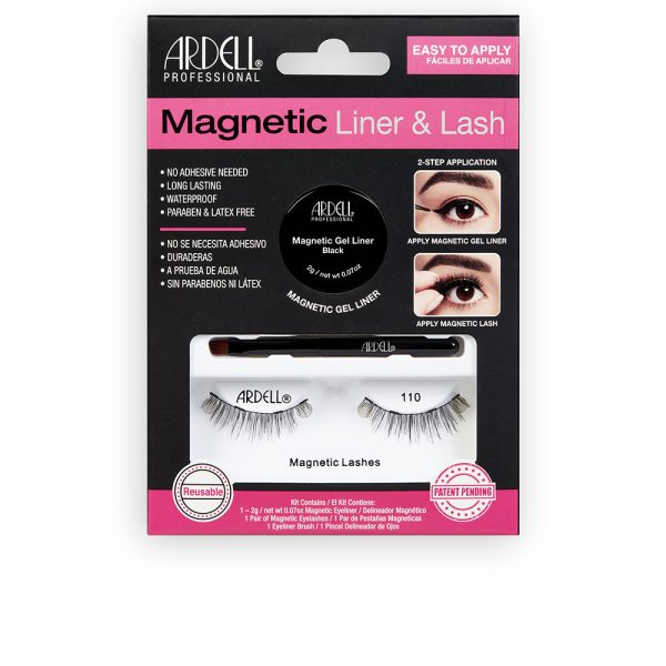 Cílios MAGNETIC LINER & LASH #110 + gel liner 3 unidades