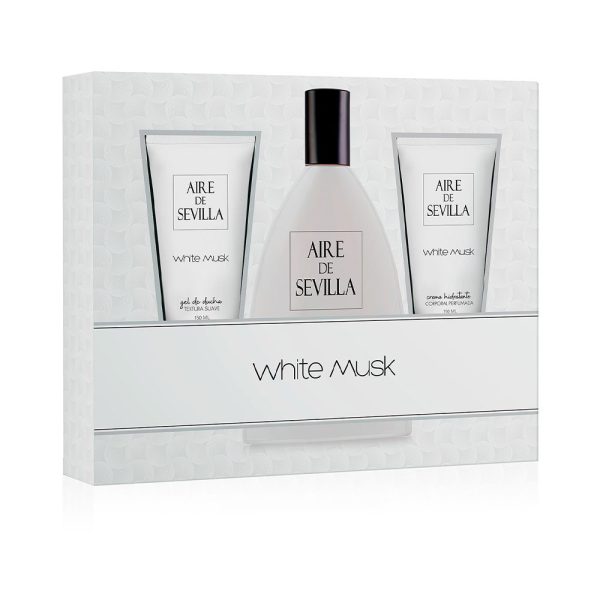 AIRE DE SEVILLA WHITE MUSK coffret 3 pz