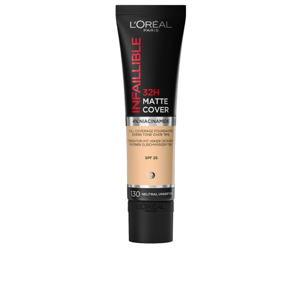 INFAILLIBLE 32H matte cover foundation #130 neutral undertone 30 ml