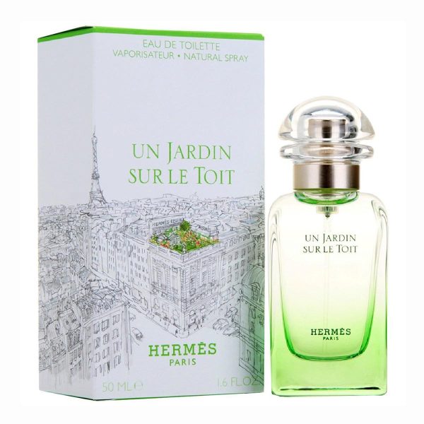 HERMES PARIS UN JARDIN SUR LE TOIT EAU DE TOILETTE 50ML VAPORIZADOR