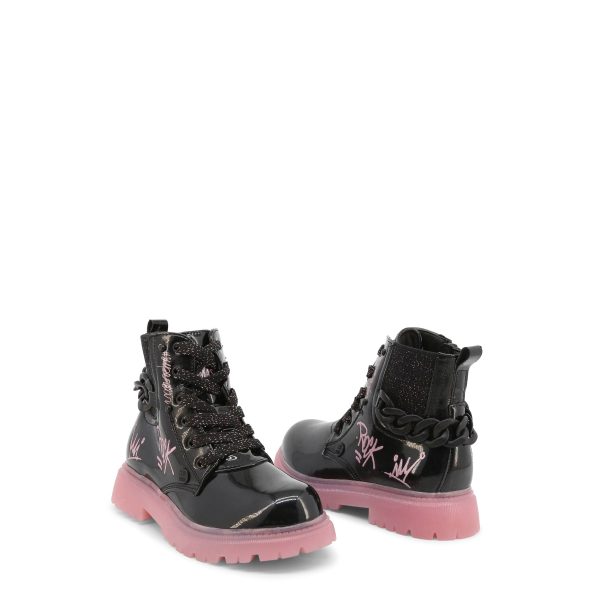 Shone Botas de cano baixo 5658-001_BLACK-PINK - Image 2