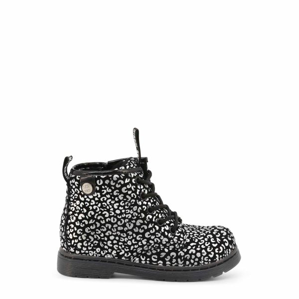 Shone Botas de cano baixo 3382-055_BLACK-ANIMALIER