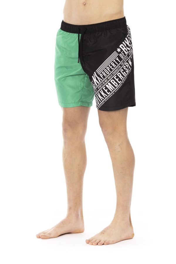 Bikkembergs Beachwear Roupa de banho BKK1MBM09_GREEN&BLACK - Image 2