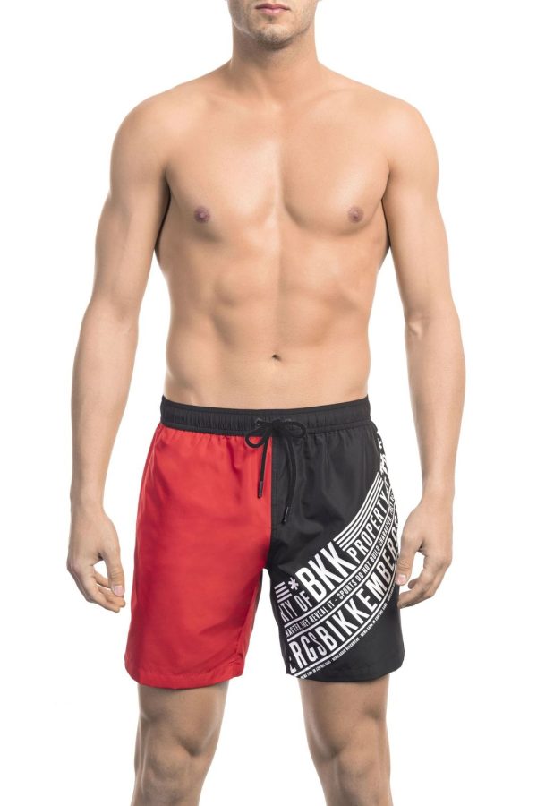 Bikkembergs Beachwear Roupa de banho BKK1MBM09_RED&BLACK