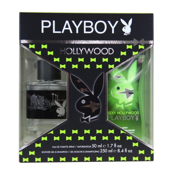 PLAYBOY HOLLYWOOD EAU DE TOILETTE 50ML + GEL DE BAÑO 250ML