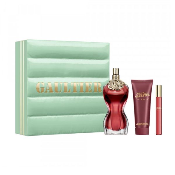 JEAN PAUL GAULTIER LA BELLE EAU DE PARFUM 100ML VAPORIZADOR + LOCION CORPORAL PERFUMADA 75ML VAPORIZADOR + MINIATURA 10ML VAPORIZADOR