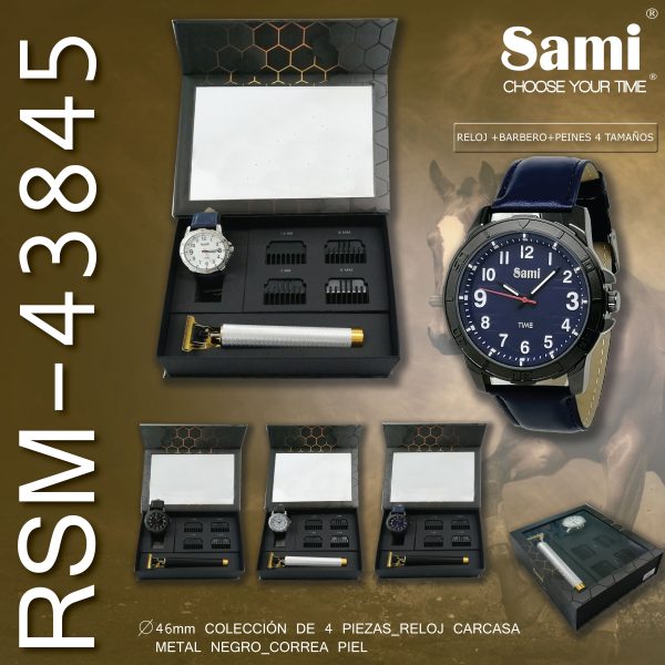 Conjunto Sami hombre reloj +barbero completo