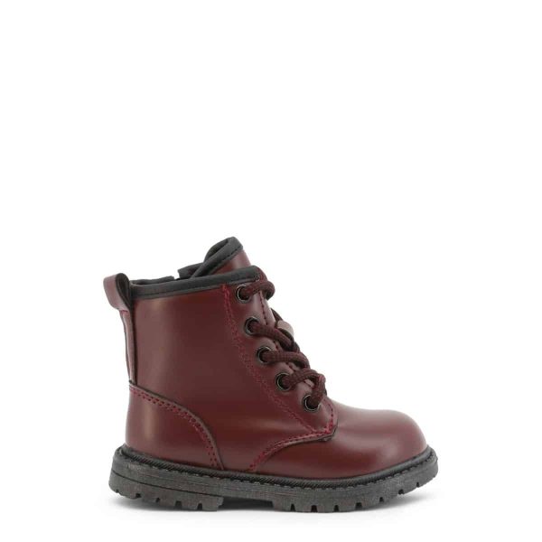 Shone Botas de cano baixo 6372-021_BURGUNDY