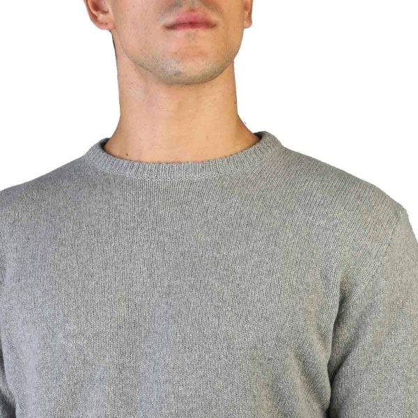 100% Cashmere Sweater C-NECK-M_800-GREY - Image 3