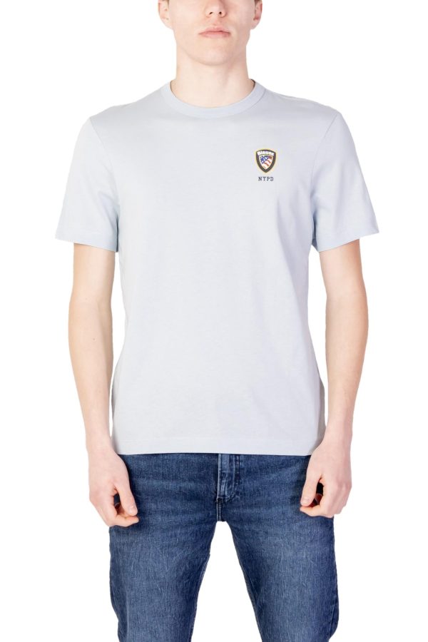 Blauer T-Shirt Homem - 348831