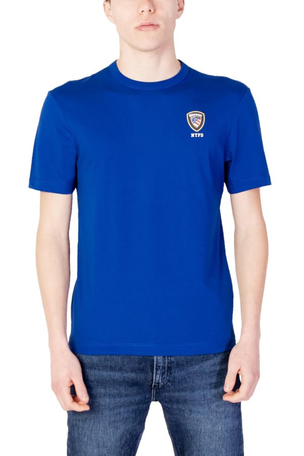 Blauer T-Shirt Homem - 348829