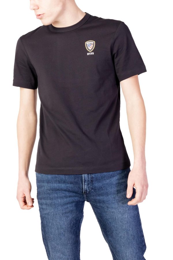 Blauer T-Shirt Homem - 348833