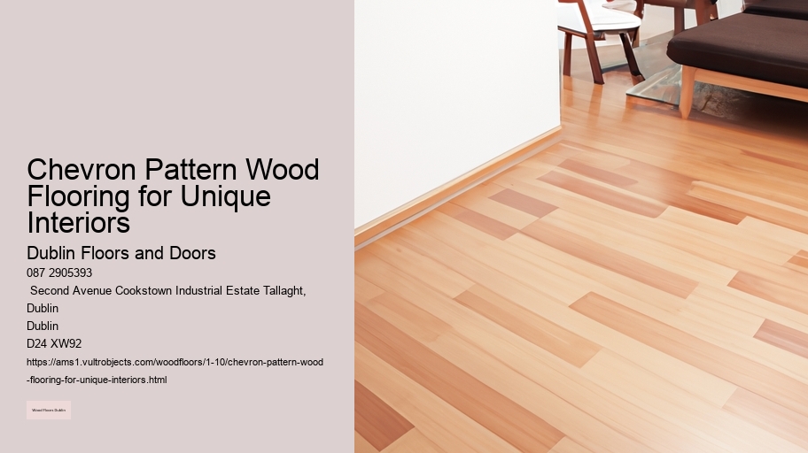 Chevron Pattern Wood Flooring for Unique Interiors