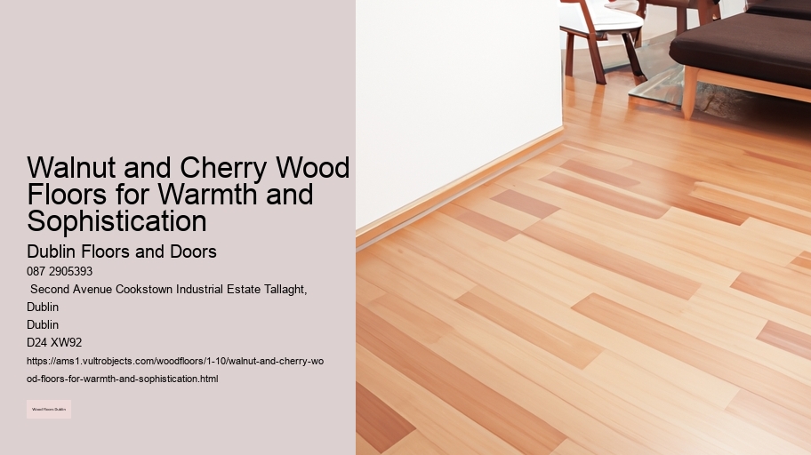 Walnut and Cherry Wood Floors for Warmth and Sophistication