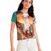 Desigual T-Shirt Mulher - 254459 - Image 2