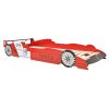Cama carro de corrida para crianças 90x200 cm vermelho - 219270