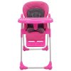 Cadeira de refeição para bebé rosa e cinzento - 28472 - Image 2