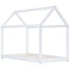 Estrutura de cama para crianças 80x160 cm pinho maciço branco - 217009 - Image 2