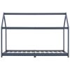 Estrutura de cama para crianças 90x200 cm pinho maciço cinzento - 215015 - Image 3