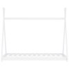 Estrutura de cama para crianças 80x160 cm pinho maciço branco - 22428 - Image 3