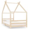 Estrutura de cama para crianças 90x200 cm pinho maciço - 211922