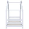 Estrutura de cama para crianças 70x140 cm pinho maciço branco - 214418 - Image 3