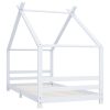 Estrutura de cama para crianças 90x200 cm pinho maciço branco - 217805 - Image 2