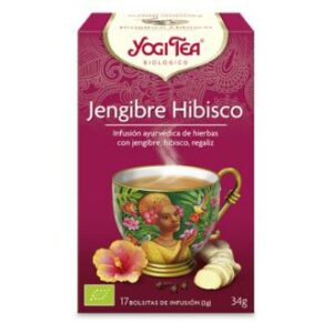 YOGI TEA HIBISCO e GENGIBRE 17infusões