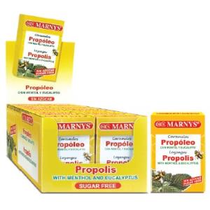 REBUÇADOS PROPOLIS sem açucar expositor 20ud