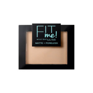 Maybelline Polvos Matificantes Fit Me Mate y Afinaporos Tono 130 Buff Beige Pieles Medias Claras - 9g