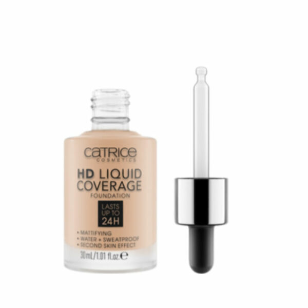 Catrice Hd Liquid Coverage Foundation Lasts Up Tp 24h 030 Sand Beige 30ml