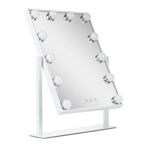 Espelho de Maquiagem Iluminado LED 4200ºk 41X47,5Cm Ajustável Branco40.000H [Sun-Esled-03-W]