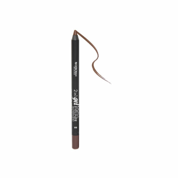 Deborah Milano 2 In 1 Gel Kajal And Eyeliner Waterproof 05 Marrón