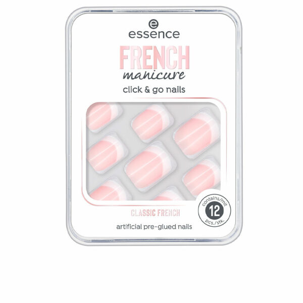 FRENCH manicure click & go nails uñas artificiales #01-classic french