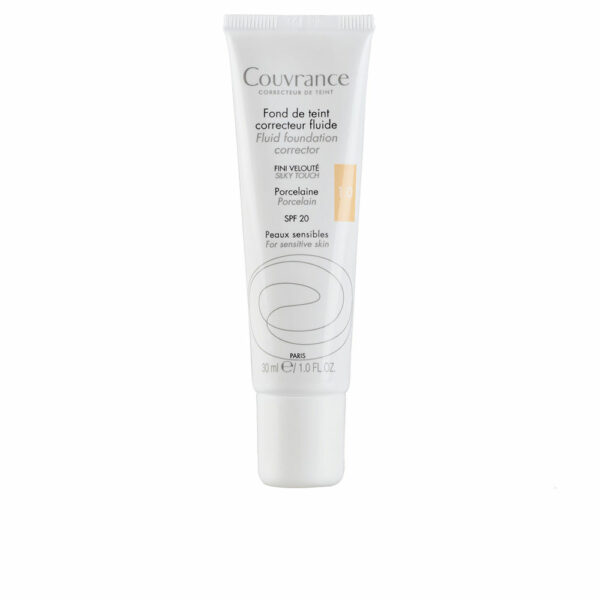 COUVRANCE base de maquiagem fluida para peles sensíveis #mel 30 ml