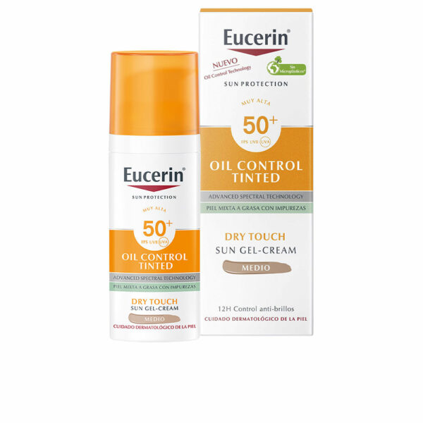 SUN PROTECTION oil control dry touch gel-crema con color SPF50+ #medium 50 ml