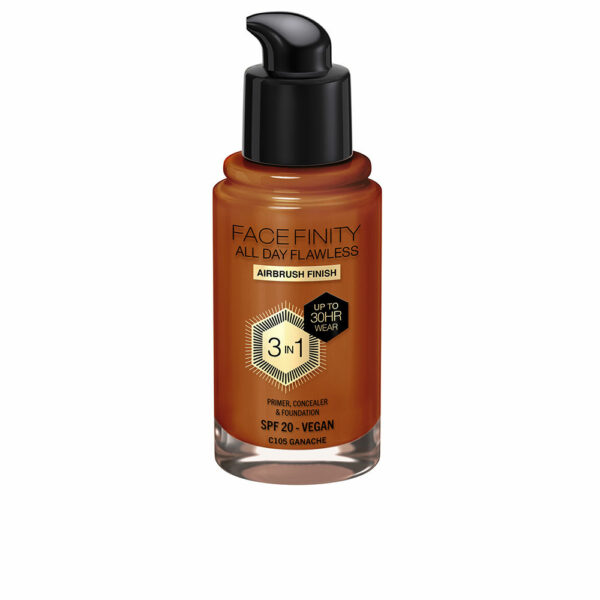 FACEFINITY ALL DAY FLAWLESS Base 3 em 1 #C105-ganache 30 ml